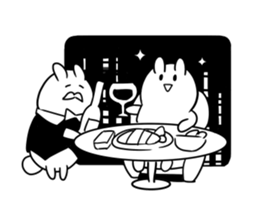 mokyu mokyu rabbit 2 sticker #7089851