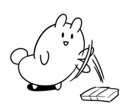 mokyu mokyu rabbit 2 sticker #7089853