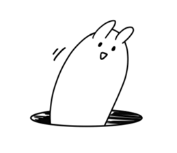 mokyu mokyu rabbit 2 sticker #7089857