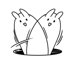 mokyu mokyu rabbit 2 sticker #7089858