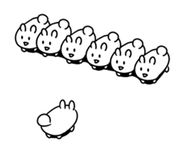 mokyu mokyu rabbit 2 sticker #7089861