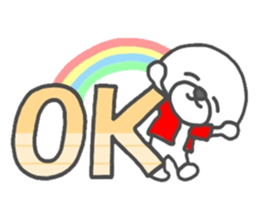 because I love you white sticker #7090201