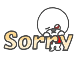 because I love you white sticker #7090202