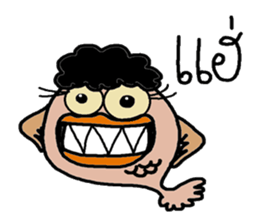 Monster fish sticker #7090364