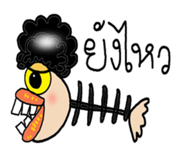 Monster fish sticker #7090376