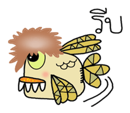 Monster fish sticker #7090384