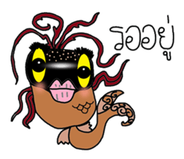 Monster fish sticker #7090394
