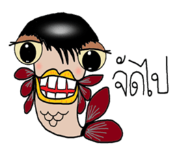 Monster fish sticker #7090397