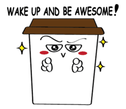 Koffie sticker #7090480