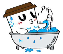 Koffie sticker #7090481