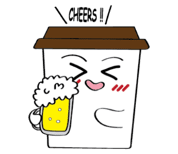 Koffie sticker #7090482
