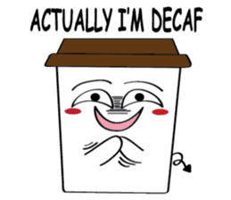 Koffie sticker #7090487