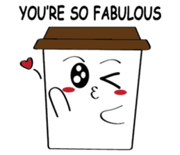 Koffie sticker #7090489