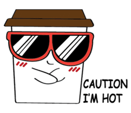 Koffie sticker #7090491
