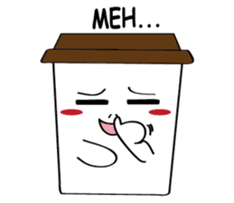 Koffie sticker #7090498