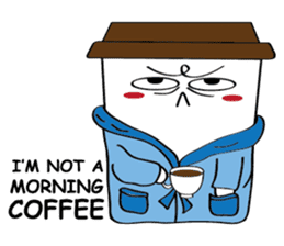 Koffie sticker #7090501