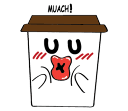 Koffie sticker #7090502