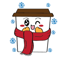Koffie sticker #7090513