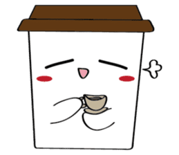 Koffie sticker #7090515