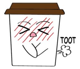 Koffie sticker #7090516