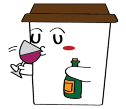 Koffie sticker #7090519