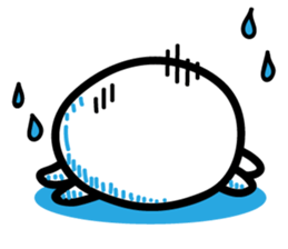 One eyed egg family, English version sticker #7090731