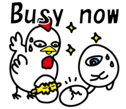 One eyed egg family, English version sticker #7090754