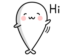A sticker of a seal.@Summer(English) sticker #7090920