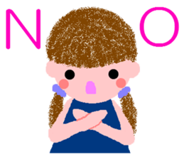 Sticker of 40 girls sticker #7091049