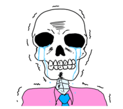 Office worker of a bone sticker #7091090