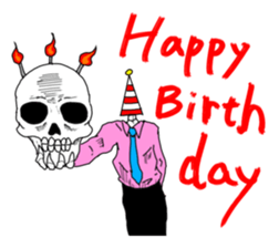 Office worker of a bone sticker #7091102