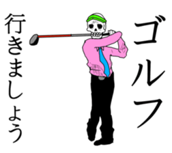 Office worker of a bone sticker #7091103