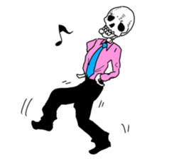 Office worker of a bone sticker #7091117