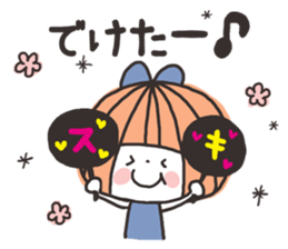 Cute girl loving idle sticker #7091739