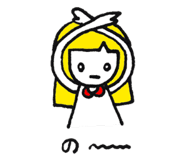 Expressionless girl KINCO sticker #7092926