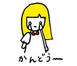 Expressionless girl KINCO sticker #7092931