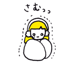 Expressionless girl KINCO sticker #7092935
