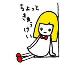 Expressionless girl KINCO sticker #7092938