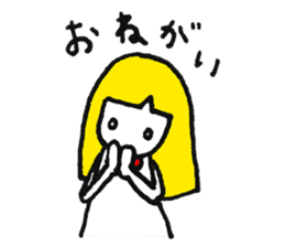Expressionless girl KINCO sticker #7092953