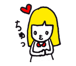 Expressionless girl KINCO sticker #7092954
