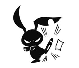 Shadow rabbit(3) sticker #7093037