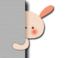 Cute Animal Sticker (Cat, Bear,Rabbit) sticker #7093064