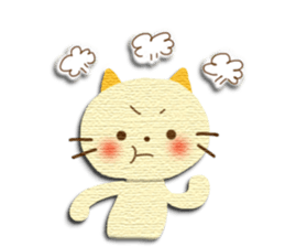 Cute Animal Sticker (Cat, Bear,Rabbit) sticker #7093074