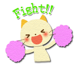 Cute Animal Sticker (Cat, Bear,Rabbit) sticker #7093076