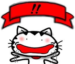 White cat sticker-3 sticker #7093381