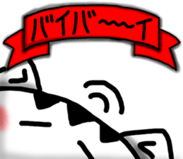 White cat sticker-3 sticker #7093399