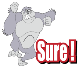 Mr.GORILLA MAN sticker #7093504