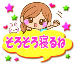 Pretty girl by rurue sticker #7093762