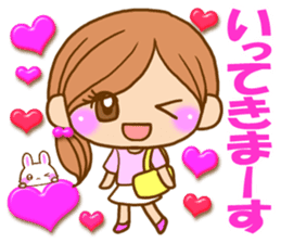 Pretty girl by rurue sticker #7093764