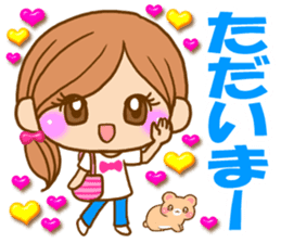 Pretty girl by rurue sticker #7093766